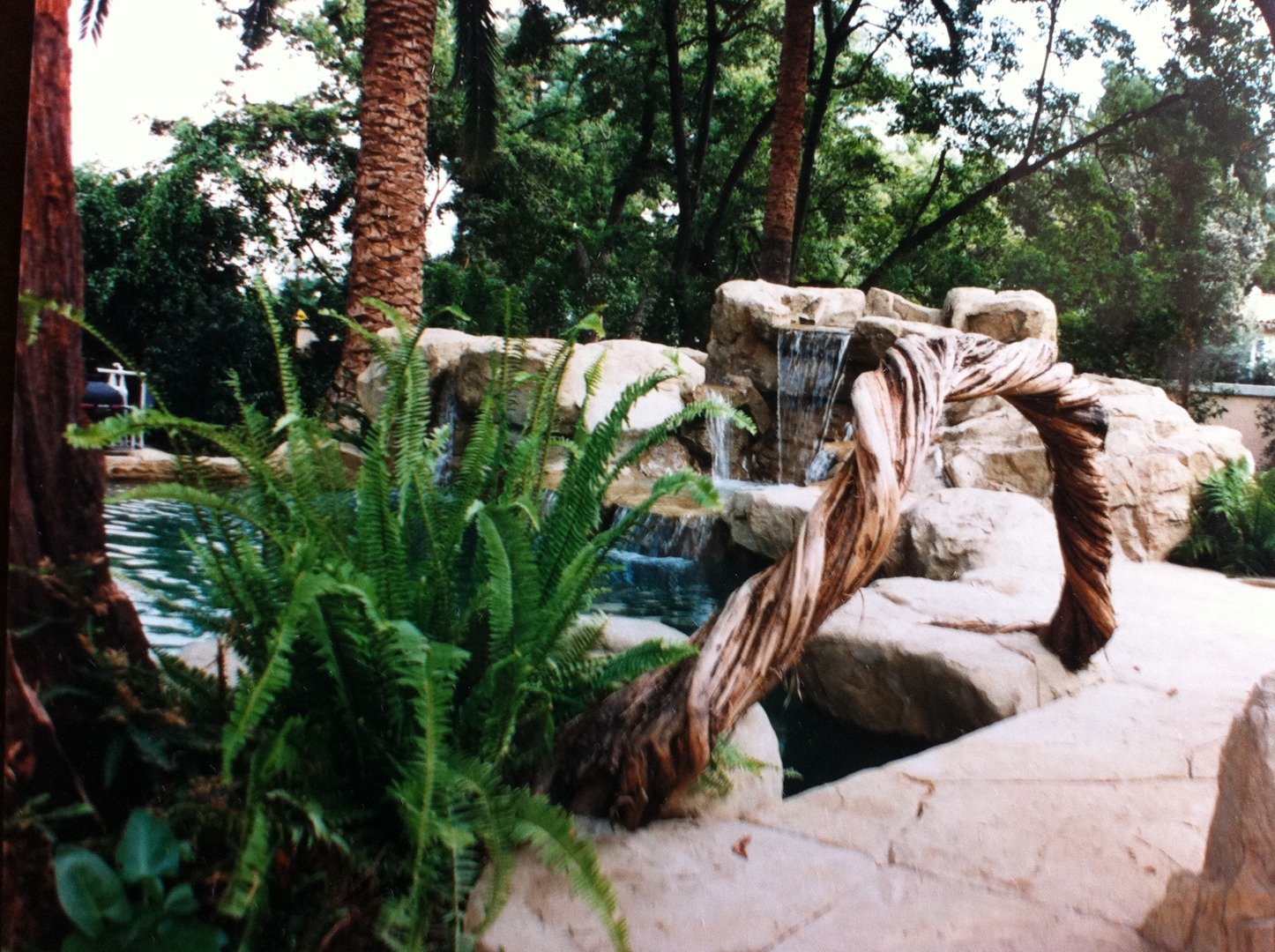 Waterfall and pond