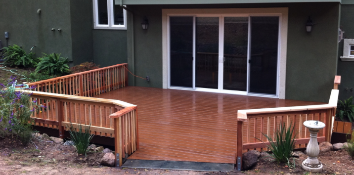 Hardwood deck